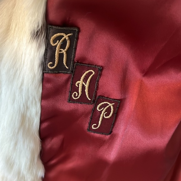 Vintage Jet Set of California 100% Real White Spotted Rabbit Fur Coat - Picture 4 of 10